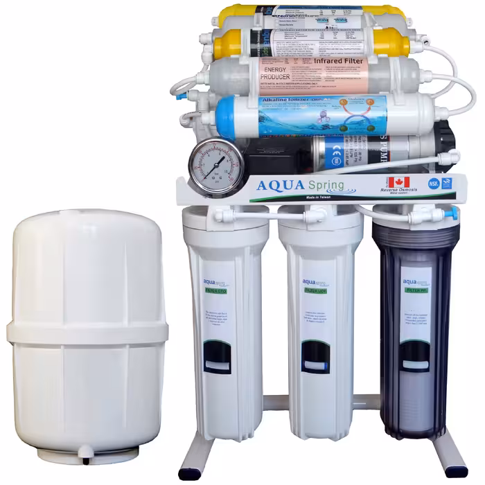 دستگاه تصفیه کننده آب آکوآ اسپرینگ مدل NF3950 به همراه فیلتر مدل 01 مجموعه 4 عددی