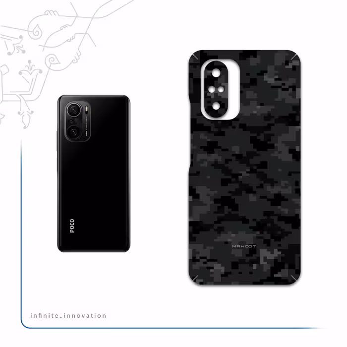 برچسب پوششی ماهوت مدل Night-Army-Pixel مناسب برای گوشی موبایل شیائومی Poco F3 5G