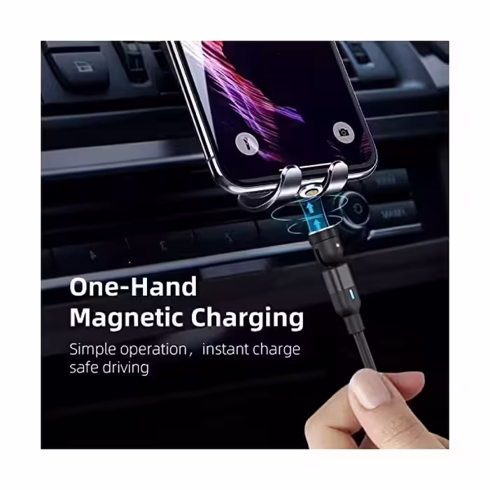کابل تبدیل USB به MicroUSB/USB-C/لایتنینگ مدل 3:1 Magnetic طول 1 متر