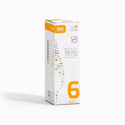 لامپ ال ای دی 6 وات بروکس مدل C37L پایه E14