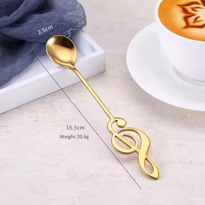 قاشق چای خوری مدل  موزیکال بسته 7 عددی