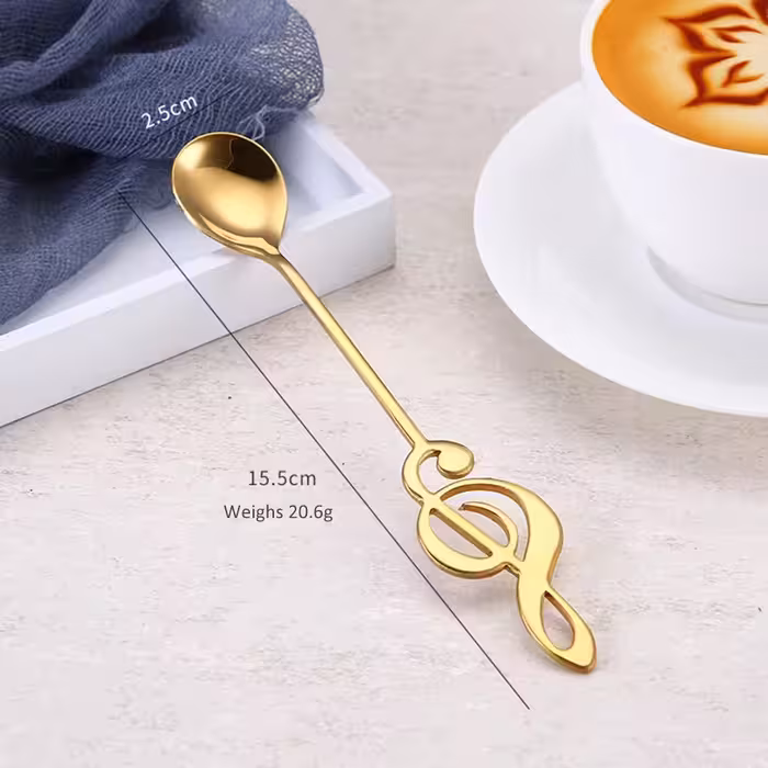 قاشق چای خوری مدل  موزیکال بسته 7 عددی