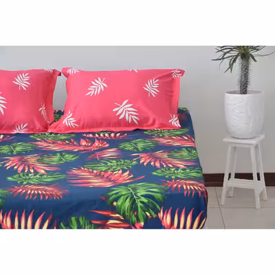 سرویس ملحفه بومرنگ مدل Hawaii-A2P160 دونفره 3 تکه