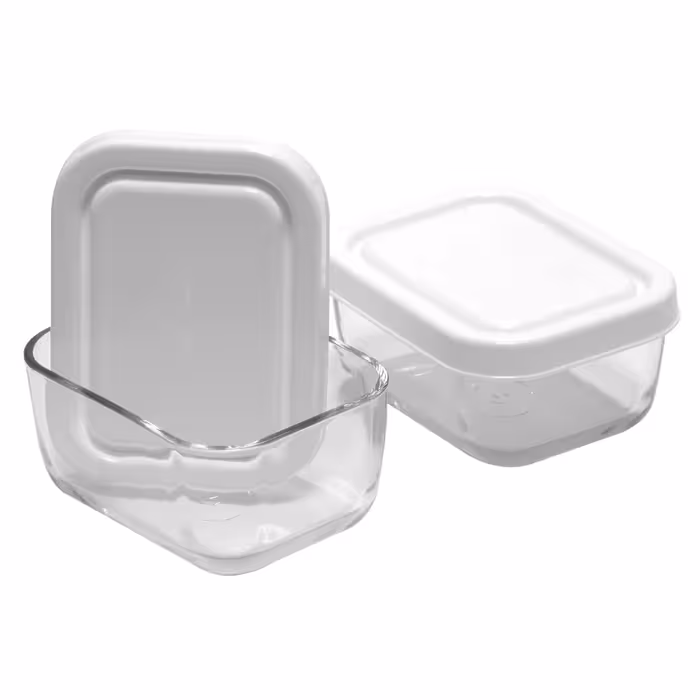 ظرف نگهدارنده پاشاباغچه مدل Snowbox کد 53733 بسته 2 عددی