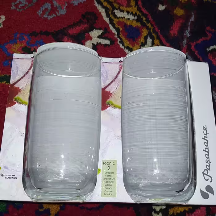 لیوان پاشاباغچه مدل آیکونیک کد 420039 بسته 2 عددی