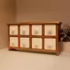 جا ادویه 8 پارچه مدل چوبی و سرامیکی کد Text08