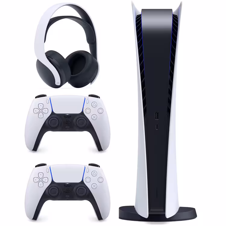 پلی استیشن 5 دیجیتال   یک کنترلر اضافه   هدست Pulse 3D