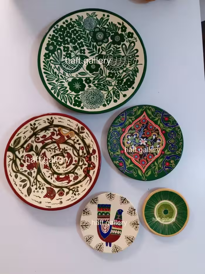 ست بشقاب دیوارکوب سفالی کد 102153