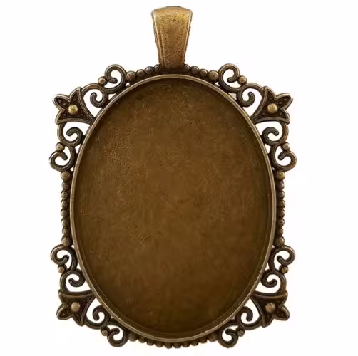 قاب برنزی بیضی کد536