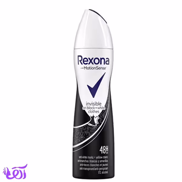 اسپری ضد تعریق زنانه رکسونا مدل INVISIBLE ON BLACK حجم 200ML