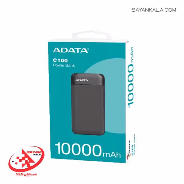 پاوربانک ای دیتا مدل POWER BANK ADATA C100 10000mAH BLACK