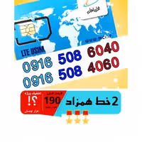 پک 2 عدد سیم کارت مشابه و همزاد رند همراه اول اعتباری 09165084060_09165086040