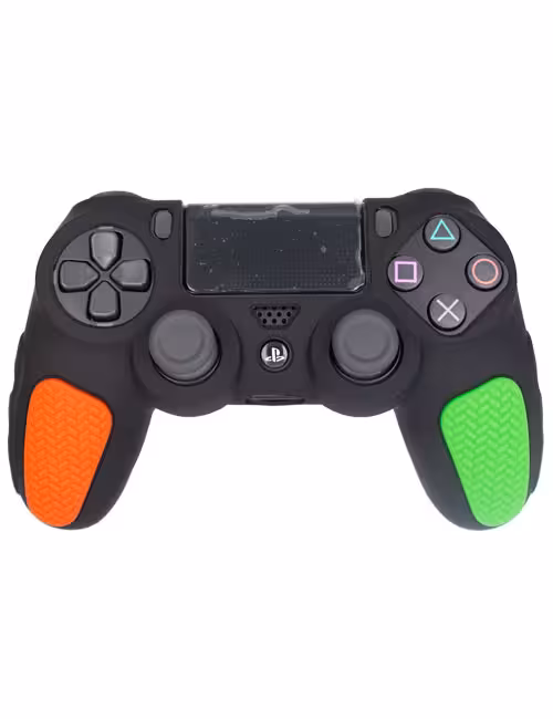 روکش محافظ آجدار دسته PS4 مشکی قرمز سبز