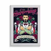 تابلو آرایشگاه طرح barbershop کد PF-29062