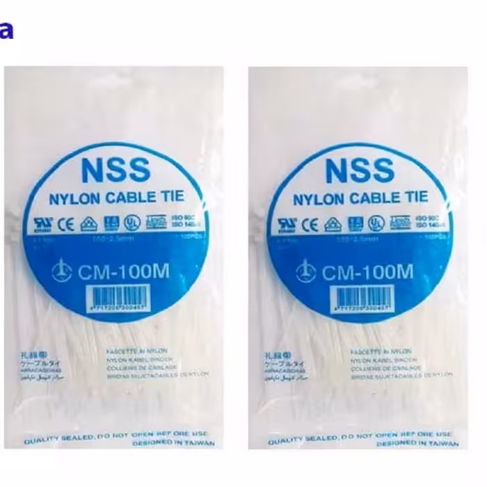 بست کمربندی 10 سانت 2 بسته 100 عددی یا 1 بسته 200 عددی