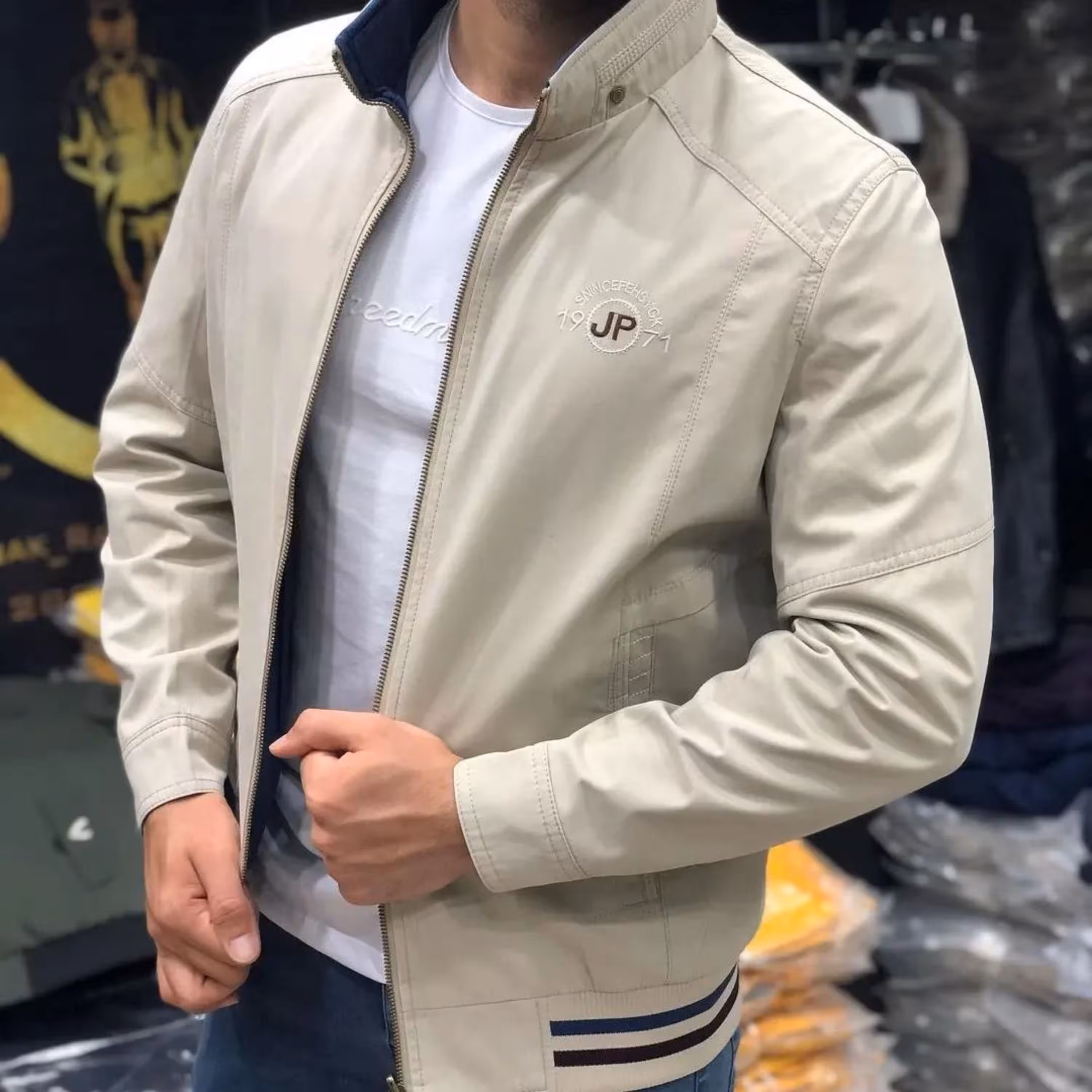 کاپشن مردانه دورو مارک جیپ سایز بزرگ 6xl تا 8xl در چهار رنگ