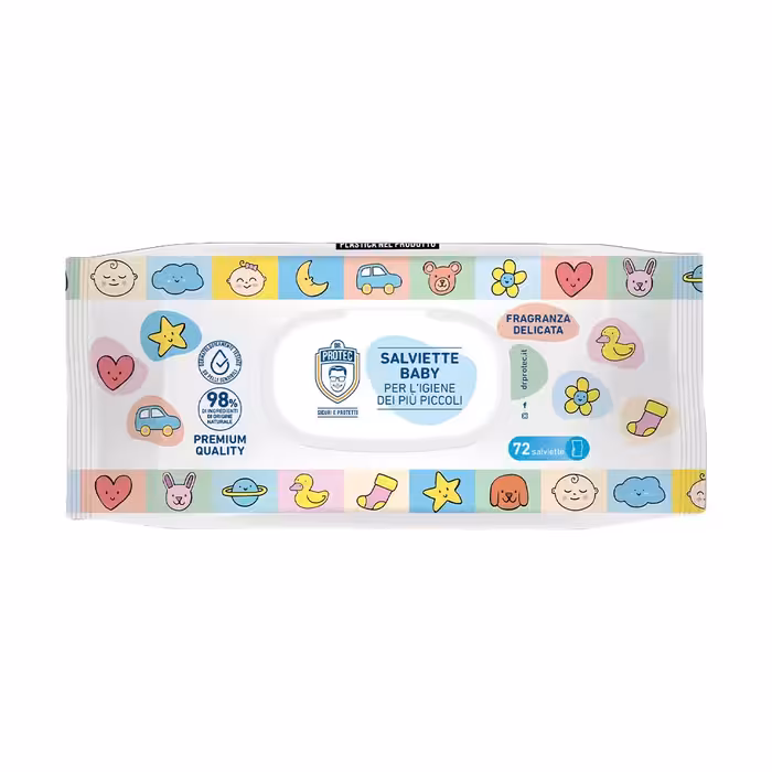 دستمال مرطوب ملایم دکتر پروتک Dr Protec بسته 72 عددی