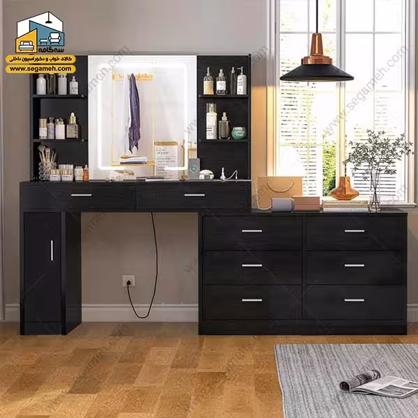 میز آرایش لامپ دار DMP230