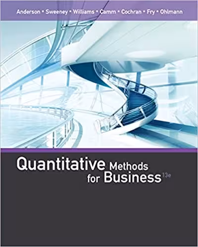 خرید و دانلود نسخه کامل کتاب Quantitative Methods for Business (13th Edition) - Orginal Pdf