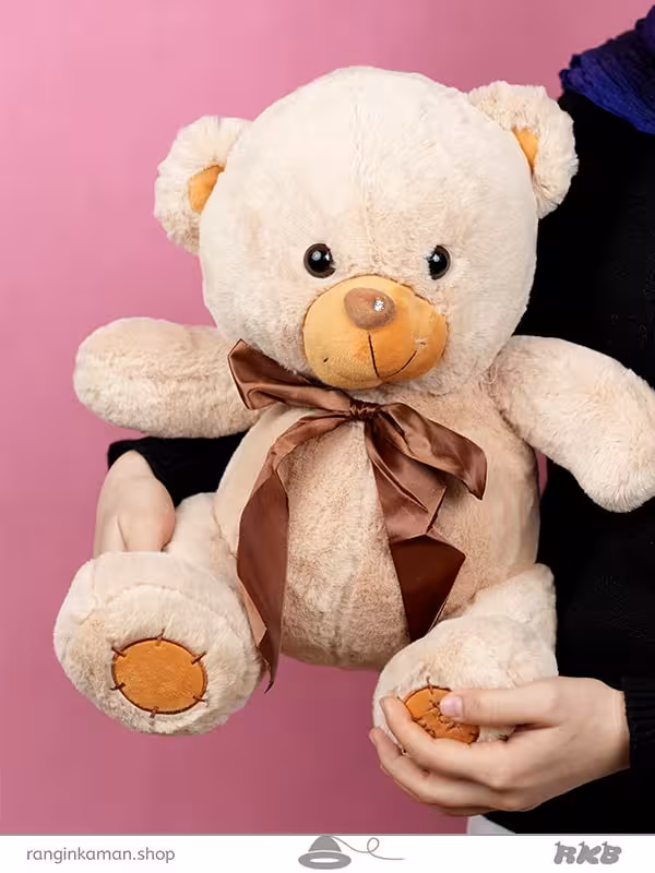 عروسک خرس دماغ نگینی کد 15_1520 Gem nose bear doll
