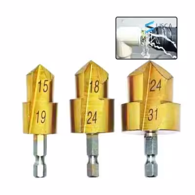 ست 3 عددی مته پله ای لوله سفید ( گشادکن لوله ) 3PZ