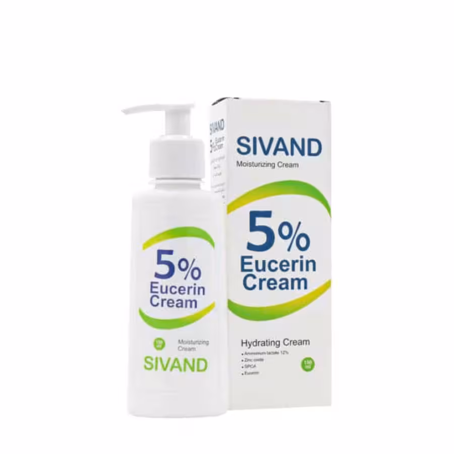 کرم مرطوب کننده حاوی اوره و اوسرین 5 درصد سیوند 150 میلی لیتر