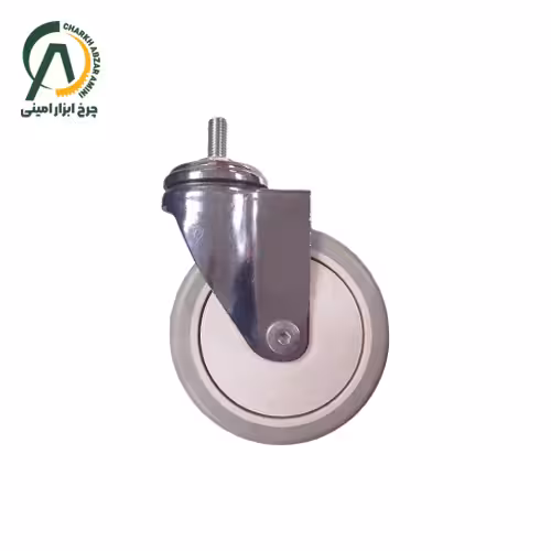 چرخ بیمارستانی S229 پیچی گردان قطر 125 میلی متر