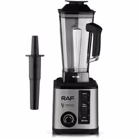 مخلوط کن حرفه ای راف مدل R.2841، با پارچ شیشه‌ای، مناسب اسموتی و شیک