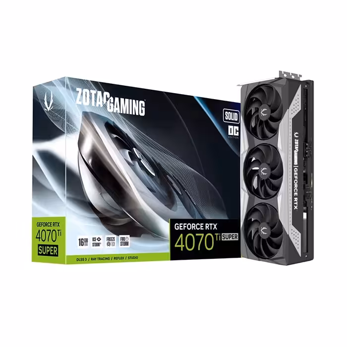 کارت گرافیک زوتاک GeForce RTX 4070 Ti SUPER SOLID OC 16GB