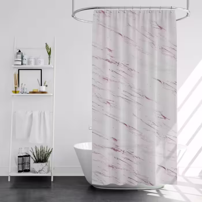 پرده حمام پیسو مدل BZ-73 سایز 180×200 سانتی متر | بنفش | گارانتی اصالت و سلامت فیزیکی کالا
