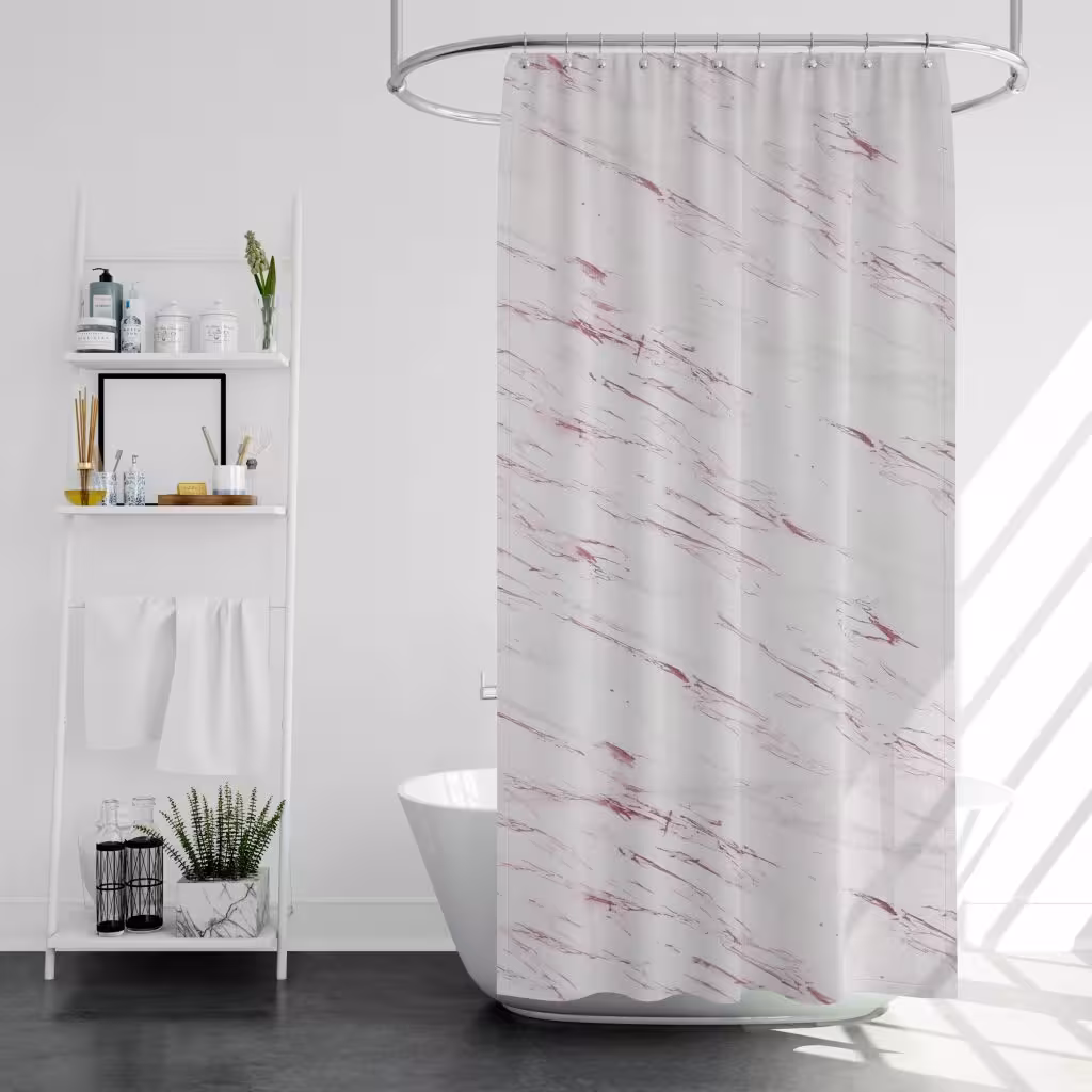 پرده حمام پیسو مدل BZ-73 سایز 180×200 سانتی متر | بنفش | گارانتی اصالت و سلامت فیزیکی کالا