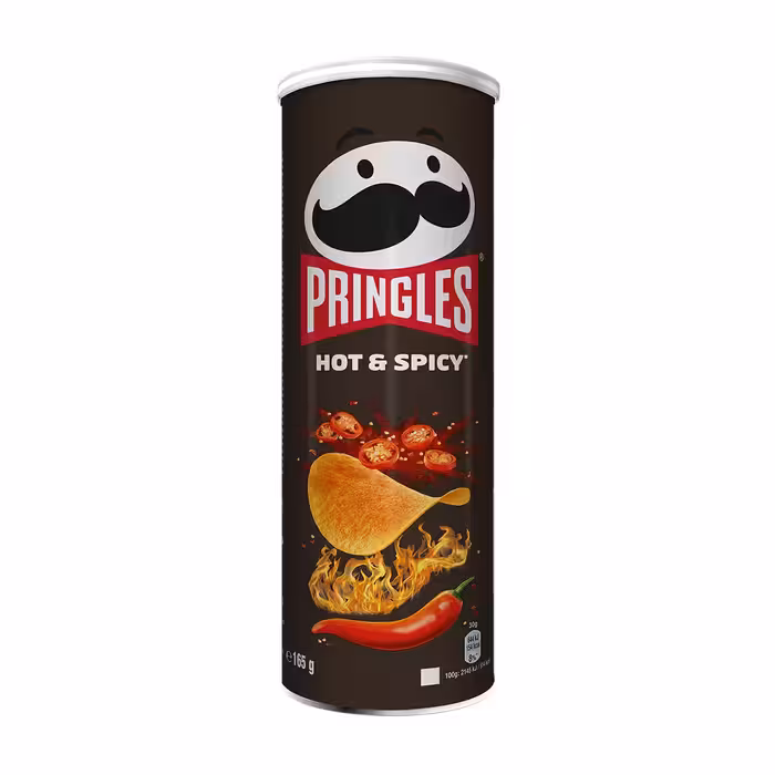 چیپس پرینگلز Pringles با طعم تند و ادویه‌دار – 165 گرمیPringles Hot & Spicy