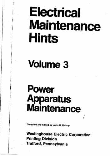 خرید و دانلود نسخه کامل کتاب Electrical maintenance hints
