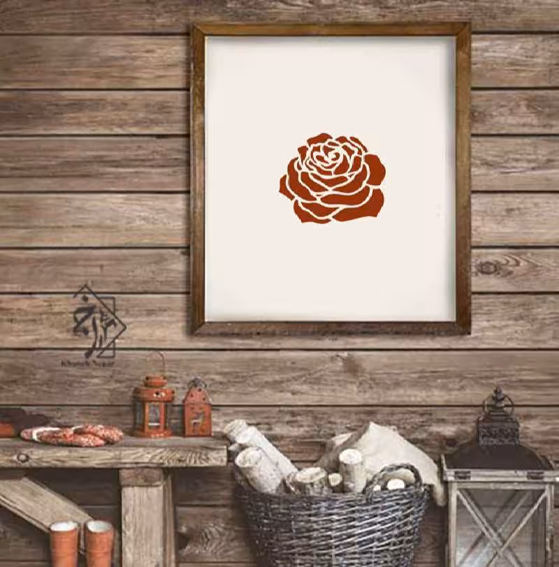 شابلون گل (9*9)