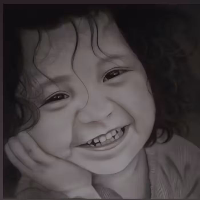 سفارش طراحی چهره پرتره سیاه قلم 50در50پرتره