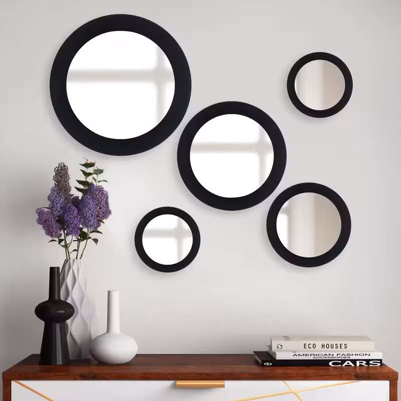 آینه مدل گرد دلسا مجموعه 5 عددی