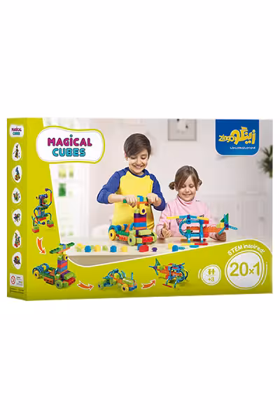 اسباب بازی زینگو مدل مکعب جادوی 142 قطعه