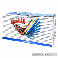 شیرازه شماره 12 اطلس بسته 100 عددی رنگ آبی