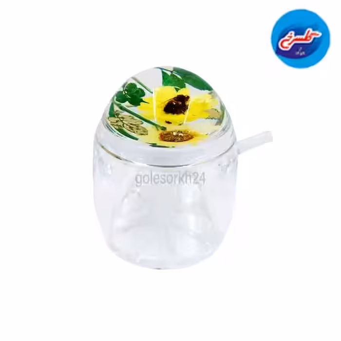 مرباخوری آکرولیک بزرگ درب گلدار