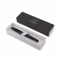 خودنویس پارکر IM مشکی مات حلقه آبی - Parker IM Marine Blue Vibrant Rings Fountain Pen