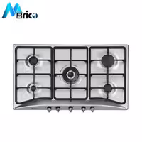 گاز رومیزی استیل البرز کد S5904 پنج شعله استیل