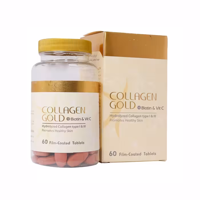 قرص کلاژن گلد بیوتین و ویتامین سی آدریان