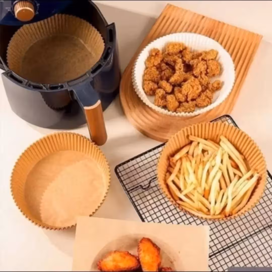 کاغذ مخصوص سرخ کن خارجی اعلاء قطر دهنه 18 سانت و کف 16 سانت (2عددی)