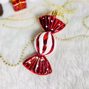 اویز شکلات قرمز 11 سانت 2 عددی کد 213