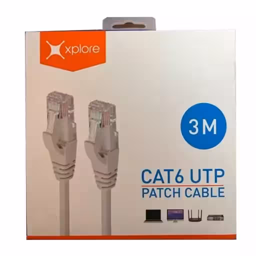 کابل شبکه CaT6 UTP اکسپلور مدل RJ45 طول سه متر