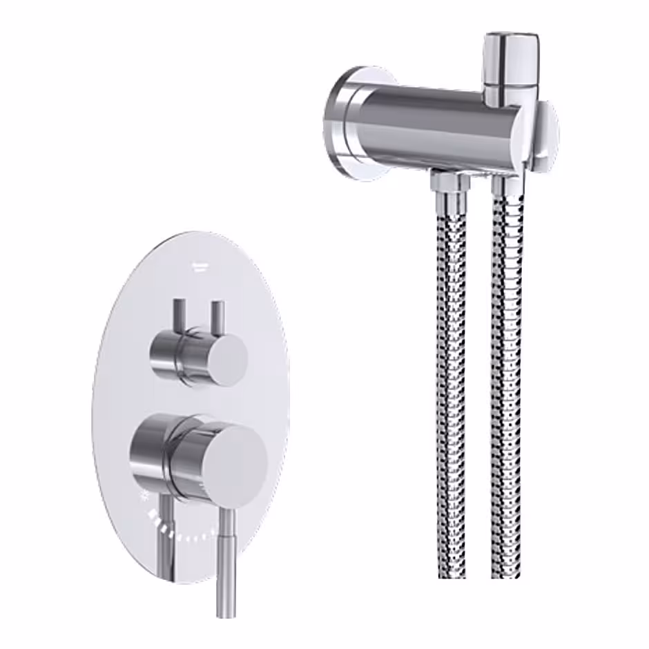 شیر توالت بیده شودر مدل روگن کروم