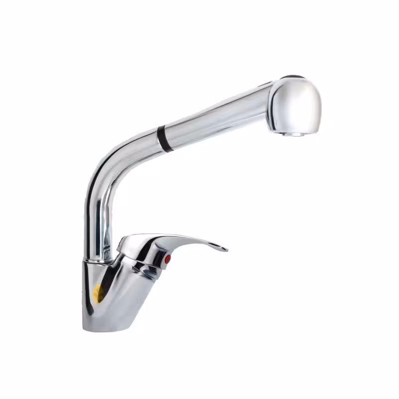 شیر ظرفشویی شلنگ دار شیبه مدل خزر