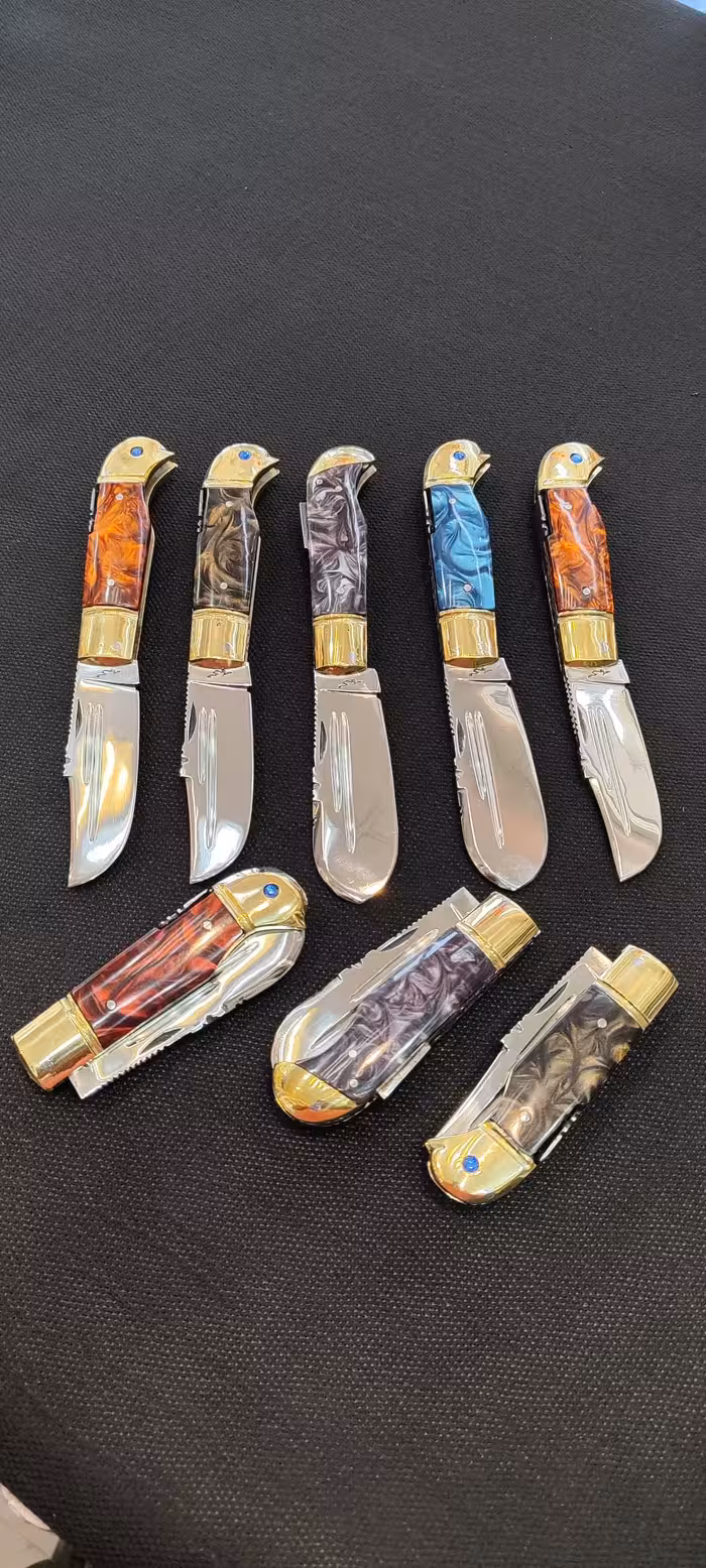 چاقو جیبی پشت ضامن کلکسیونی محمد