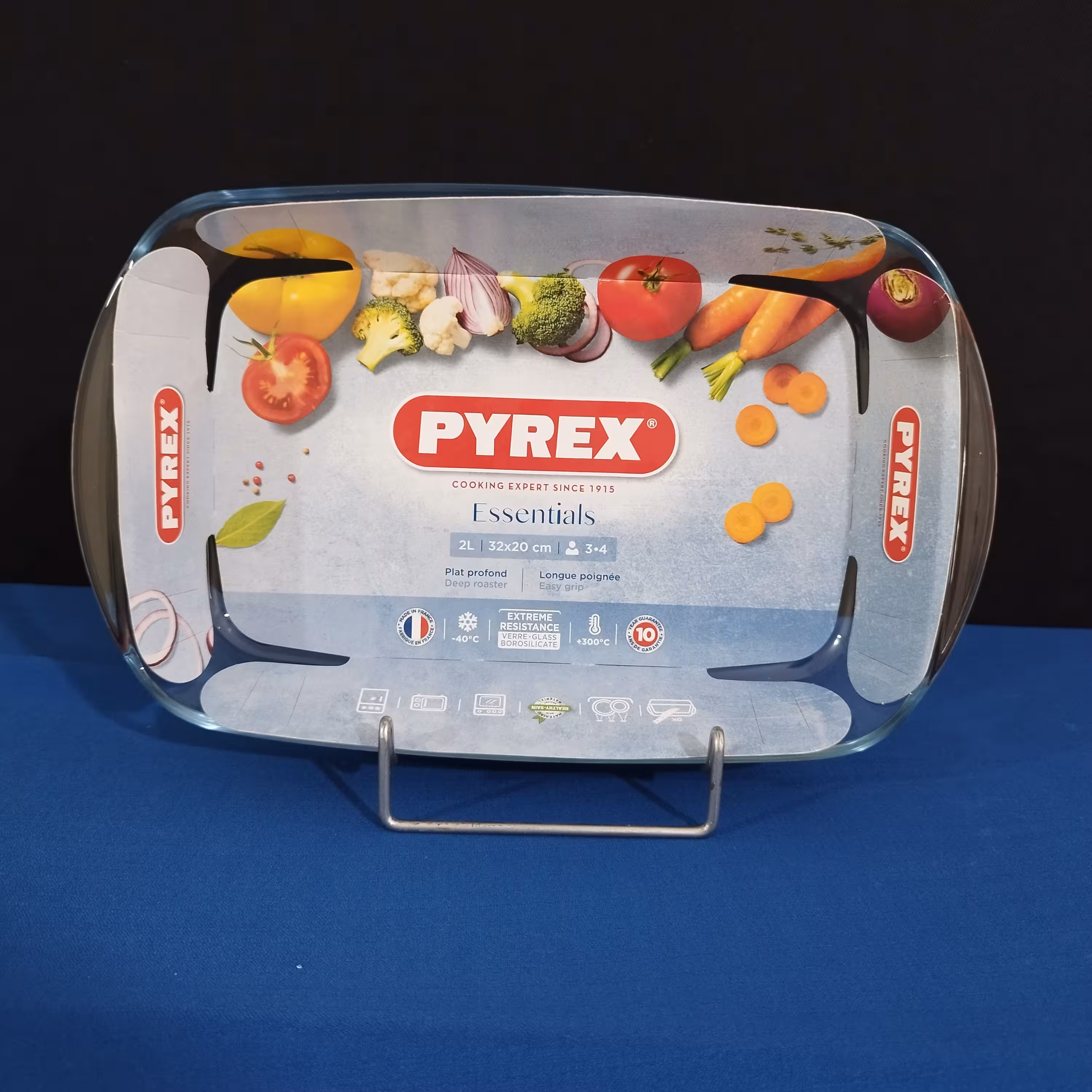 تابه مستطیل پیرکس فرانسه سایز 32 در 20 مدل تریموف PYREX