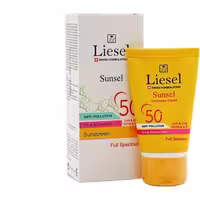 ضد آفتاب بی رنگ SPF 50 مناسب پوست خشک و نرمال حجم 40 میلی لیتر لایسل